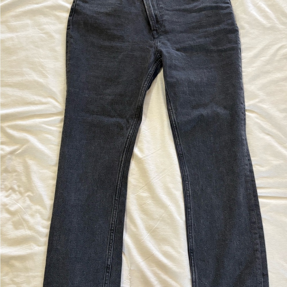 Abercrombie & Fitch Dark Gray Women's Straight Leg Jeans